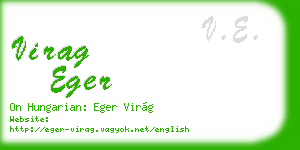 virag eger business card